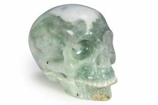 Realistic Green Fluorite Skull #382271