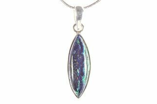 Stunning Malachite and Azurite Pendant - Sterling Silver #382503