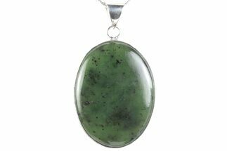 Polished Jade (Nephrite) Pendant - Afghanistan #376934
