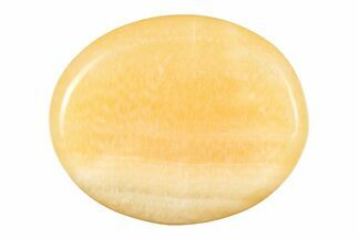 Polished Orange (Mango) Calcite Worry Stones #383368