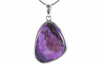 Polished Sugilite Pendant (Necklace) - Sterling Silver #382729