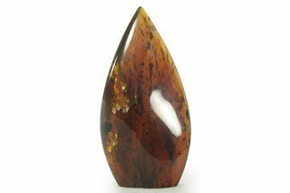 Polished Indonesian Blue Amber Flame #383341