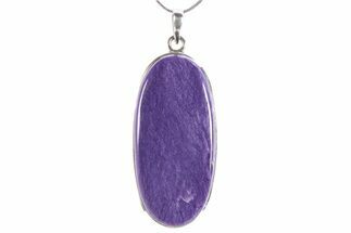 Siberian Charoite Pendant (Necklace) - Sterling Silver #382923