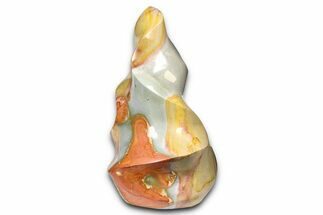 Colorful, Polished Polychrome Jasper Flame - Madagascar #383880