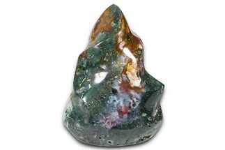 Polished Cosmic Jasper Flame Sculpture - Madagascar #383888